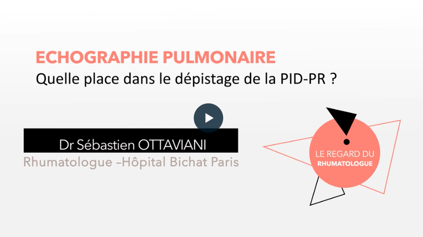 Quelle est la place de l'échographie pulmonaire dans le dépistage de la PID-PR ? 