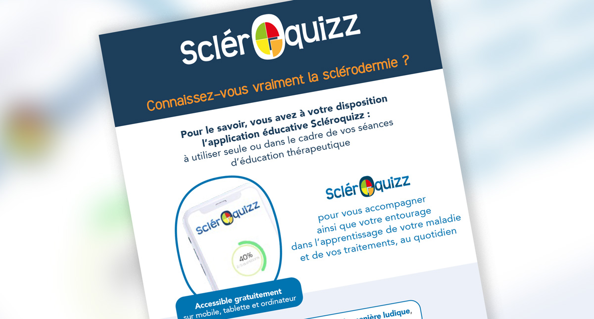 Scléroquizz, l'application d'ETP dans la sclérodermie