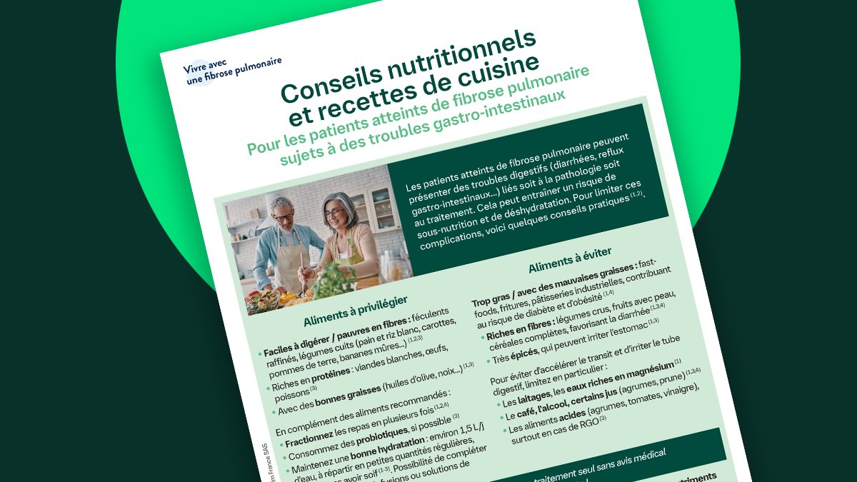 Conseils nutritionnels pour adapter son alimentation en cas de fibrose pulmonaire