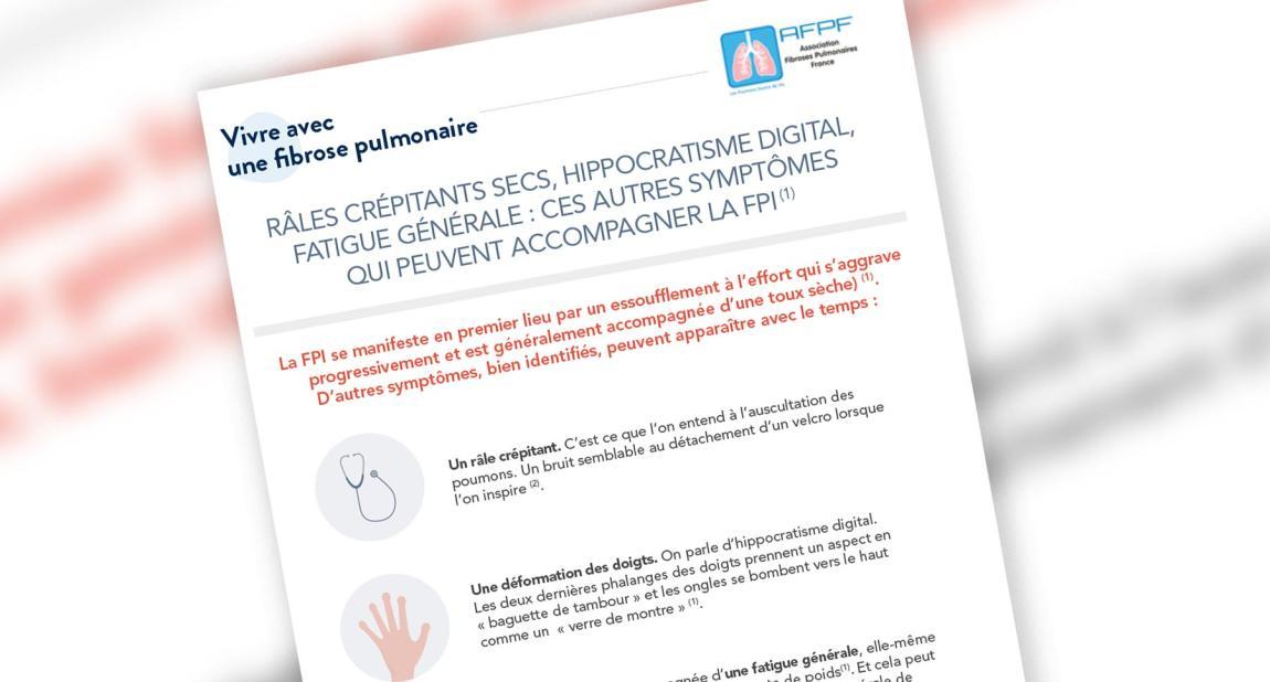 Fiche Pratique Patient : Comprendre les symptômes de la FPI 